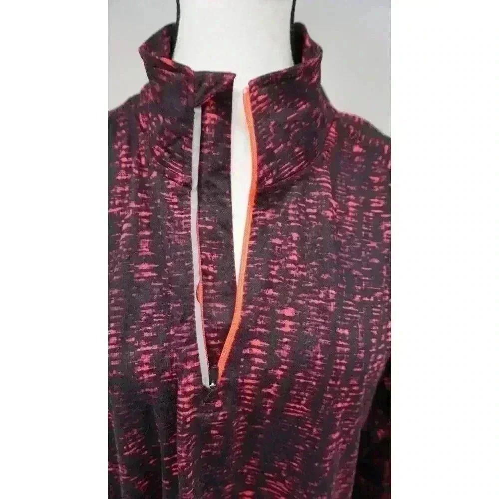 C9 Champion Women’s Duo Dry Long Sleeve 1/4 Zip Pullover - Pink & Black, XXL - Picture 3 of 16